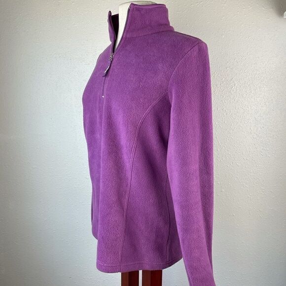 PBX Basics Purple Quarter Zip Pullover Fleece and Matching Sweat Pants EUC - Picture 4 of 13